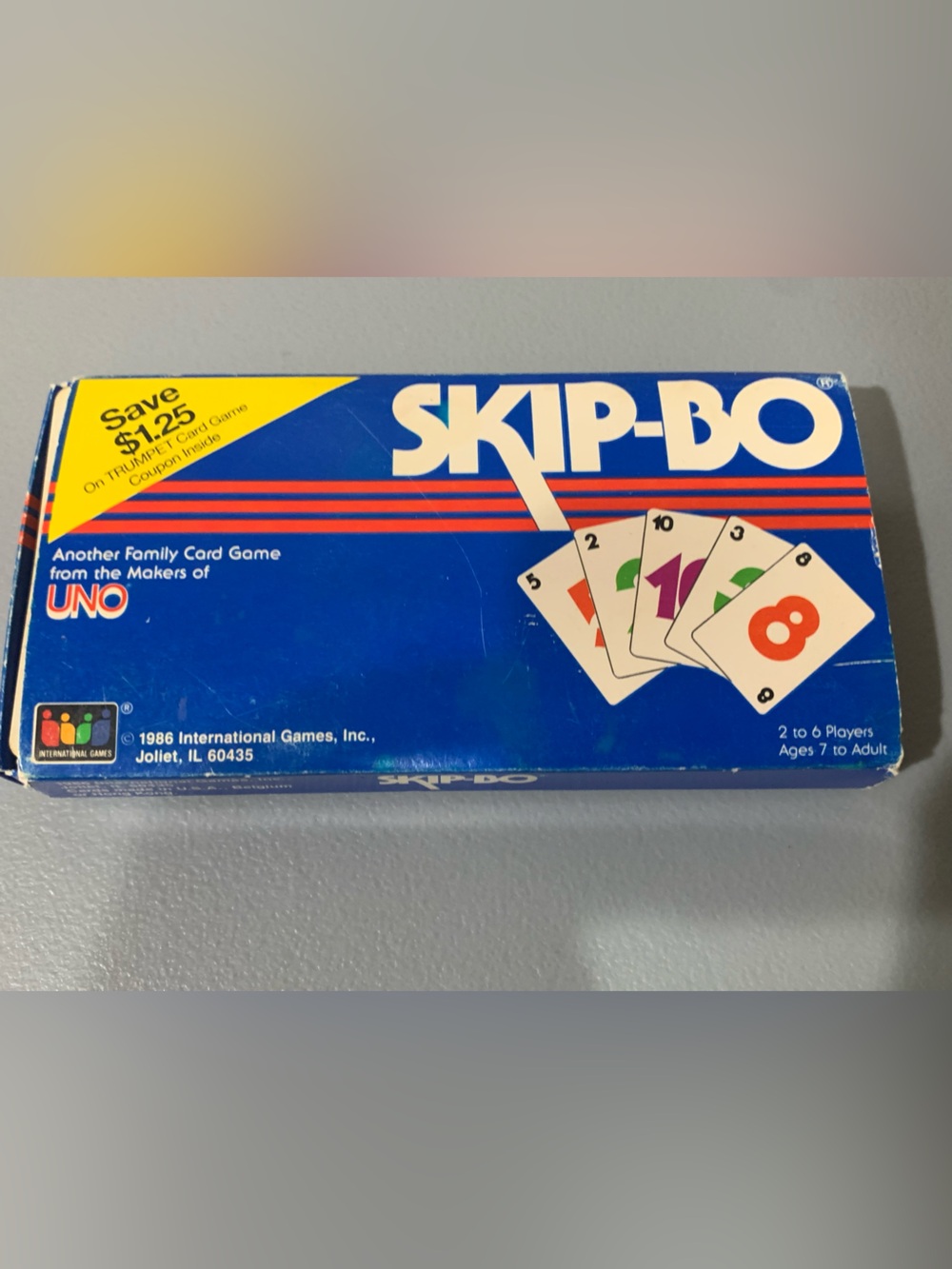 Skip-Bo Family Card Game by Mattel VTG 1986